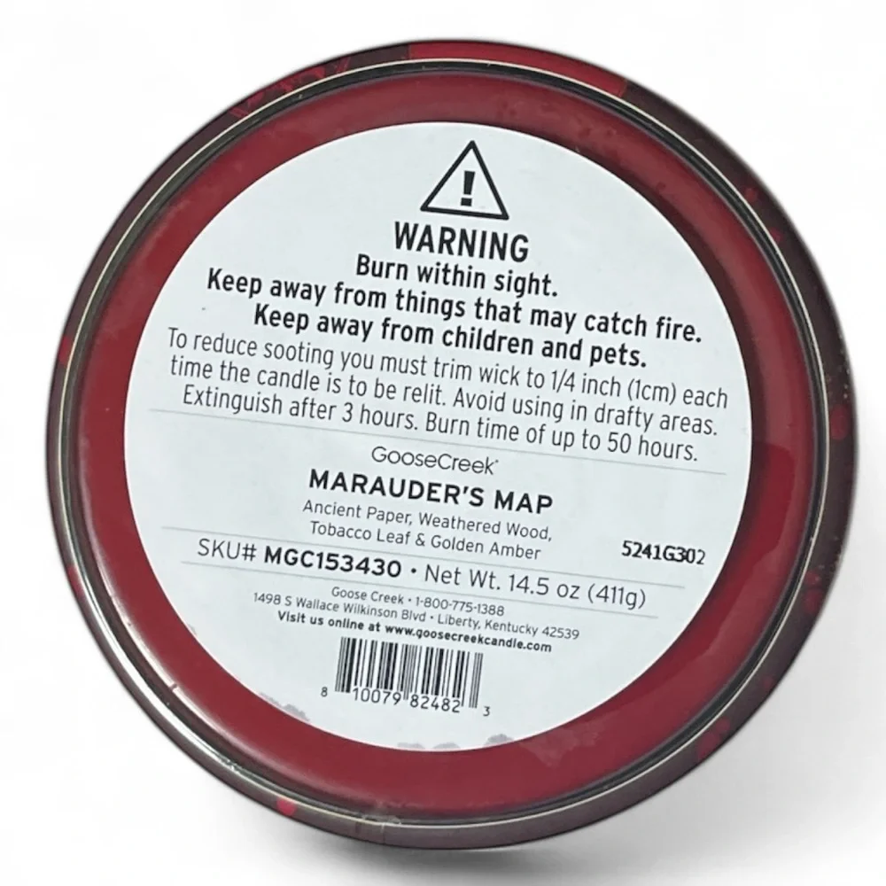 Harry Potter The Marauder’s Map 14.5 oz 3-wick Soy Candle